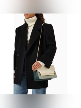 Strathberry East West Small Shoulder Bag in Leather